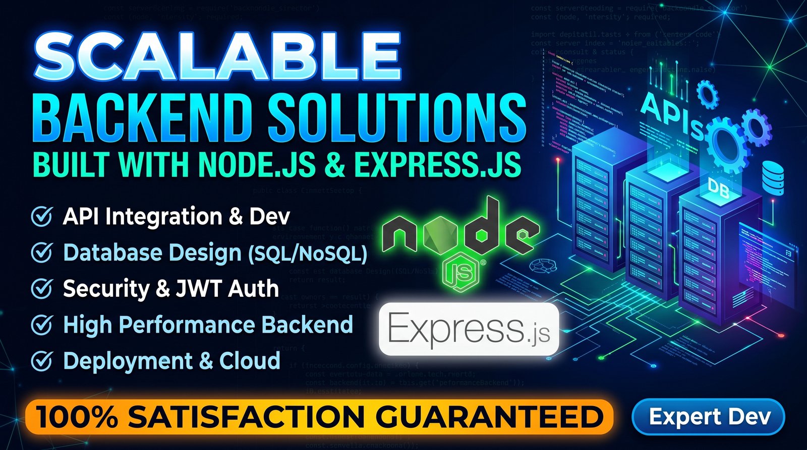 Backend Development Services Using Node.js and Express.js